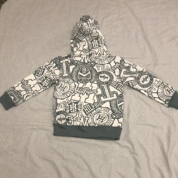 NWT TOMMY HILFIGER BOY 👦 HOODIE size 5,color monument - Picture 8 of 9